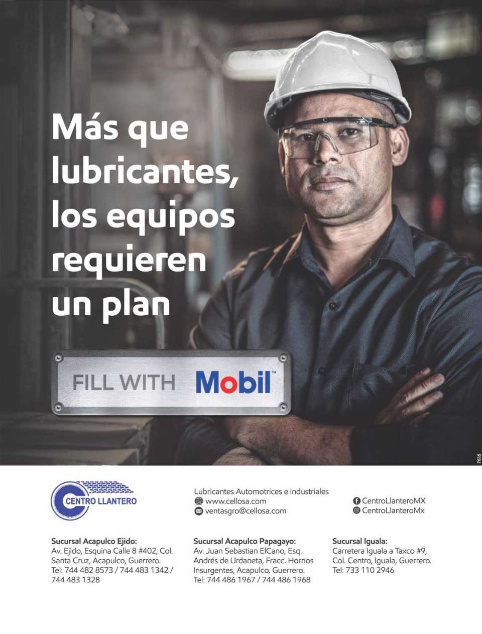 LUBRICANTES Automotrices e Industriales Mobil. Mas que lubricantes, los equipos requieren un plan. FILL WITH Mobil.