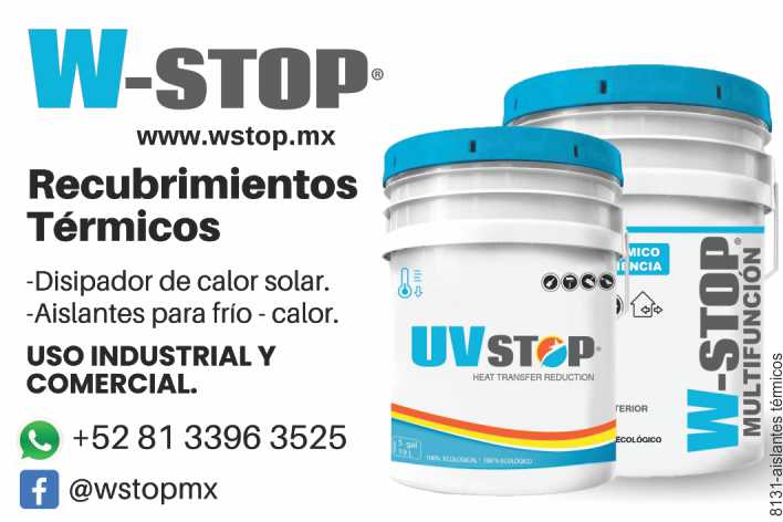 Disipador de calor solar, aislantes para frio - calor de uso industrial y comercial